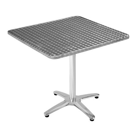 Phoenix Office Furn. Premier Hospitality 32in Square Stainless Steel Restaurant Table, Chrome LR3232CMX